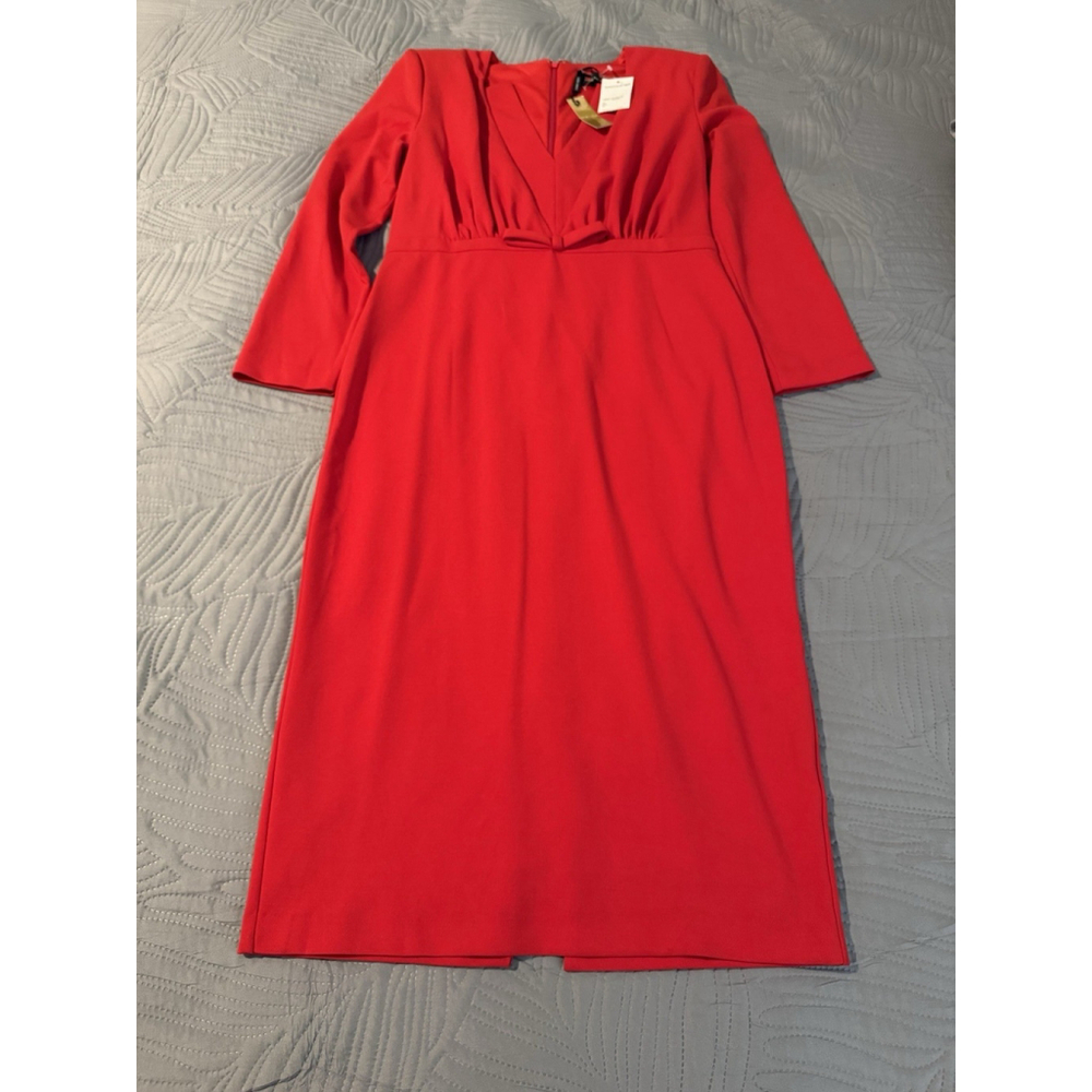 Alexia Admor Women's Red Long Sleeve Dress Size L Regular